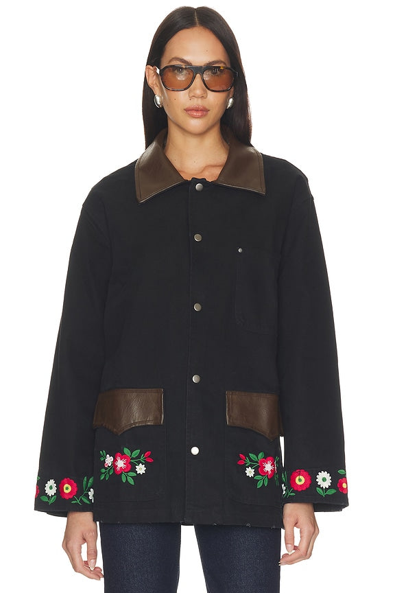 Canvas Embroidered Work Jacket