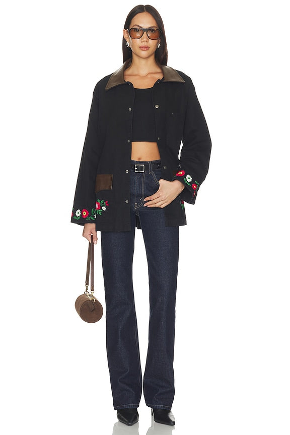 Canvas Embroidered Work Jacket