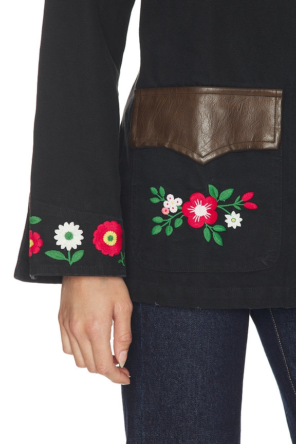Canvas Embroidered Work Jacket