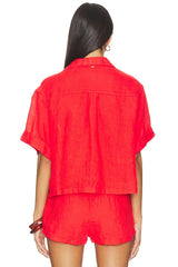 Linen Button Up Top