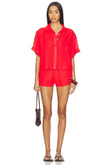 Linen Button Up Top