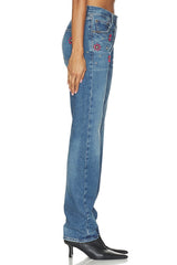 Rigid Denim Standard Straight Jeans