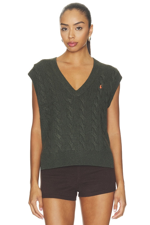 Wool Cashmere Sleeveless Pullover