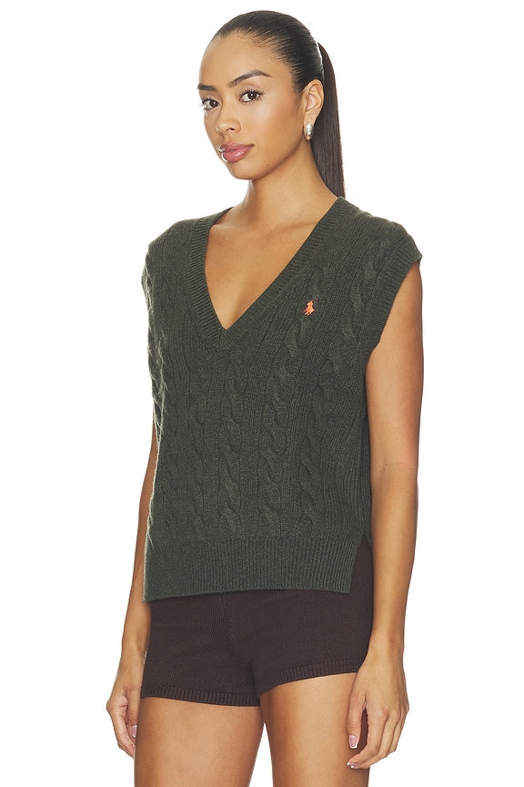 Wool Cashmere Sleeveless Pullover