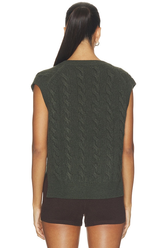 Wool Cashmere Sleeveless Pullover