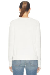 Linen Bear Sweater Long Sleeve Pullover