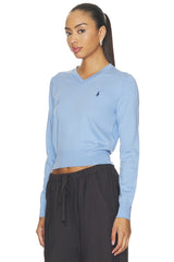 Cotton Long Sleeve Crew Neck Pullover Sweater