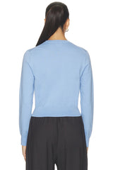 Cotton Long Sleeve Crew Neck Pullover Sweater