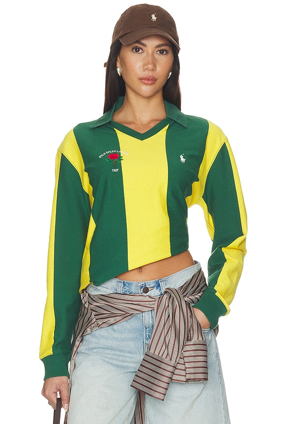 Rugby Jersey Long Sleeve Polo Collar Pullover