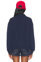 Fleece Polo Long Sleeve Sweater