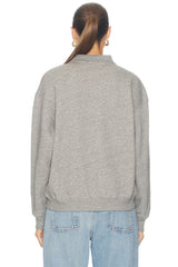 Fleece Polo Long Sleeve Sweater