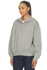 Arctic Fleece Knit Long Sleeve Mock Neck Sweatshirt