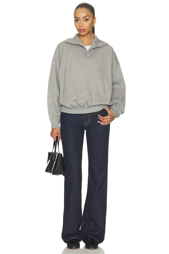 Arctic Fleece Knit Long Sleeve Mock Neck Sweatshirt