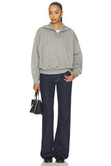 Arctic Fleece Knit Long Sleeve Mock Neck Sweatshirt