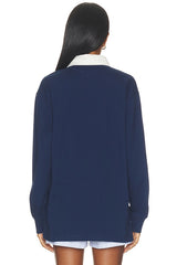 Knit Collar Pullover