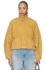 Cotton Canvas Bomber Jacket