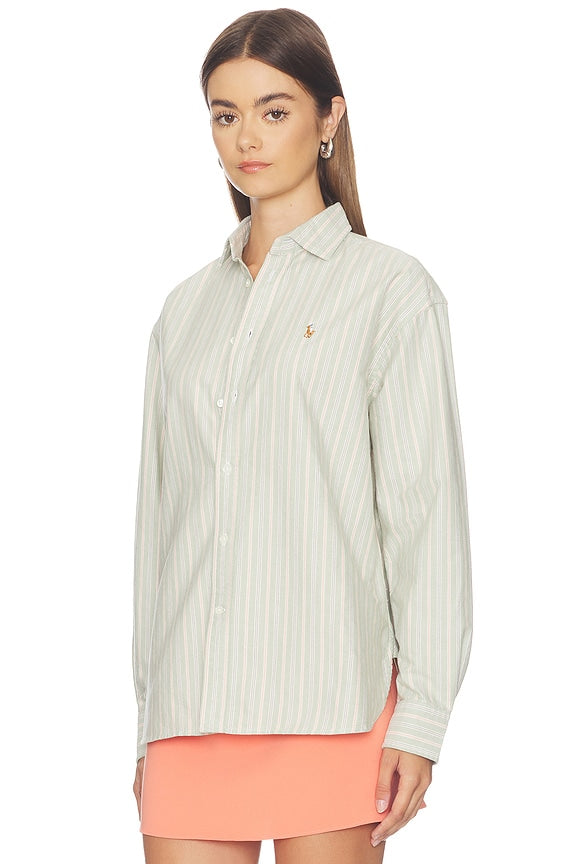 Oxford Long Sleeve Collared Sport Shirt