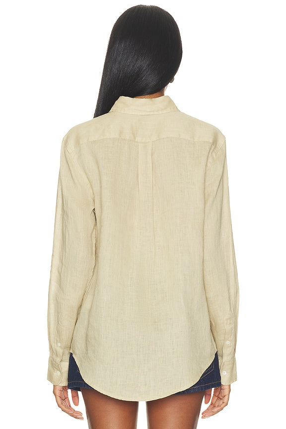 Linen Button Front Shirt