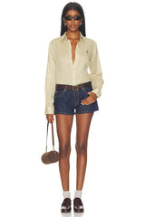 Linen Button Front Shirt