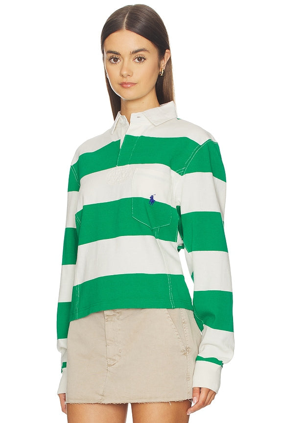 Vintage Long Sleeve Polo Top