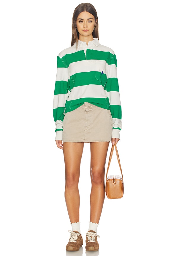 Vintage Long Sleeve Polo Top