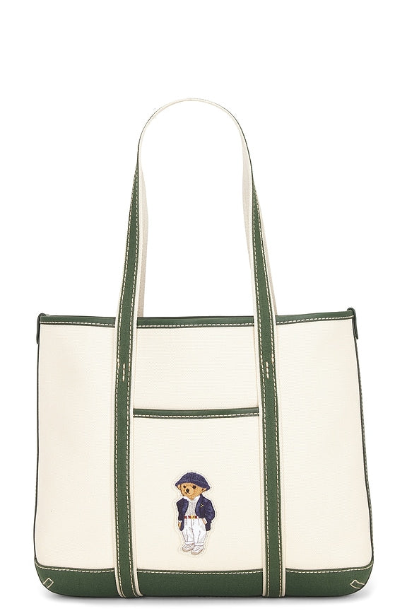 Canvas Leather Tote Small Bag