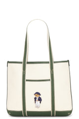Canvas Leather Tote Small Bag