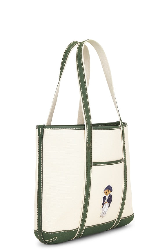 Canvas Leather Tote Small Bag