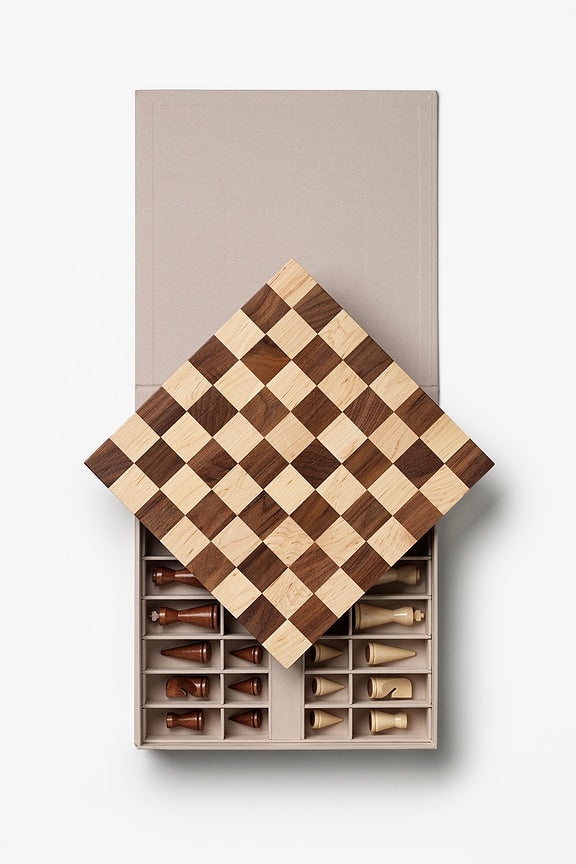 Wood Chess The Minimalist