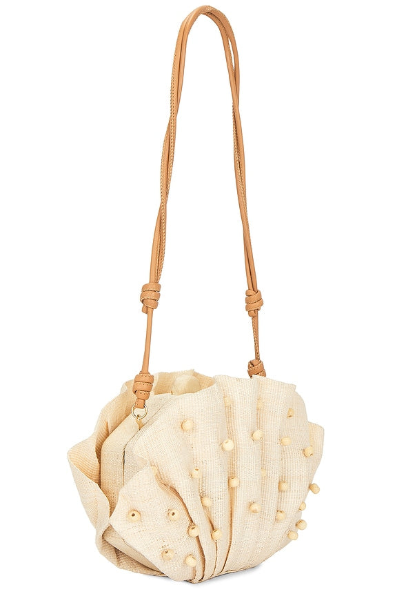 The Origami Beaded Scallop Clutch