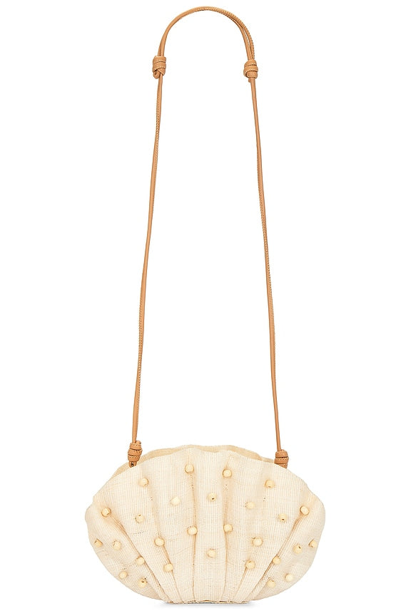 The Origami Beaded Scallop Clutch