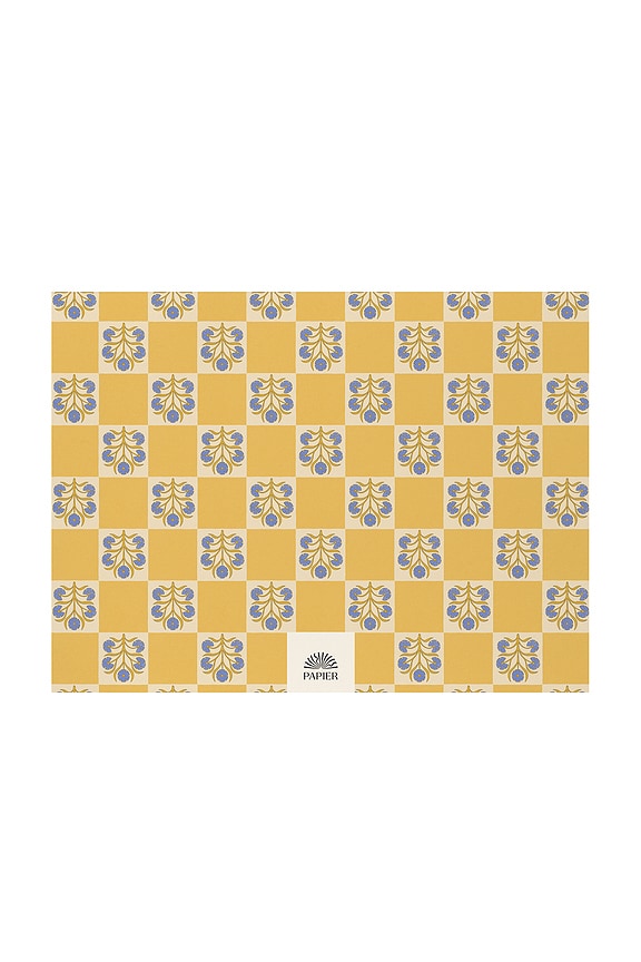 Floral Checkerboard Undated Weekly Desk Planner