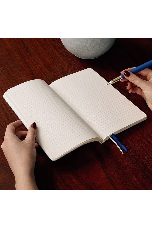 Daily Notes Soft Faux Leather Lined Notebook