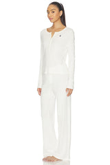 Henley &amp; Wide Leg Sleep Set