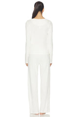 Henley &amp; Wide Leg Sleep Set