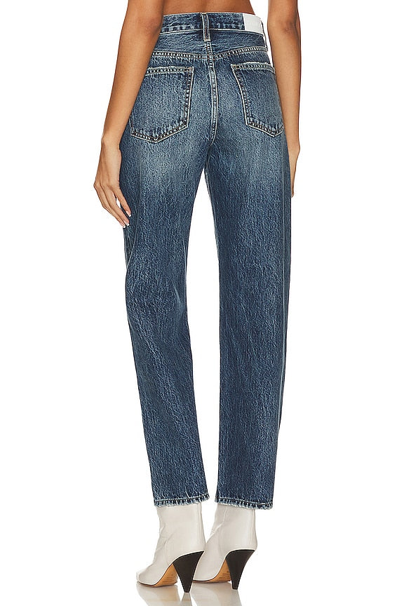 Lexi Mid Rise Relaxed Straight Jeans