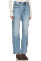 Lexi Mid Rise Bowed Straight Jeans
