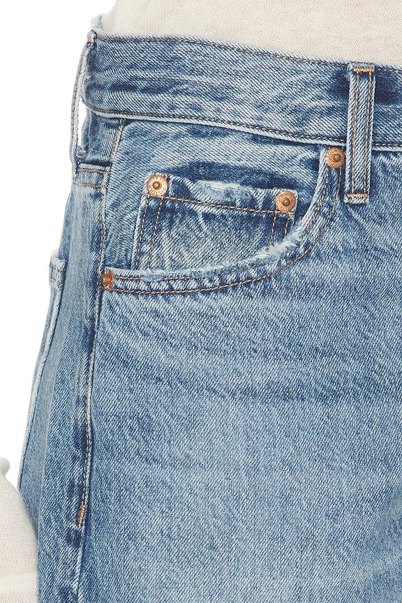 Lexi Mid Rise Bowed Straight Jeans