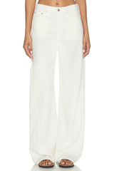 Sydney High Rise Bowed Wide Jeans