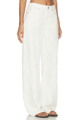 Sydney High Rise Bowed Wide Jeans