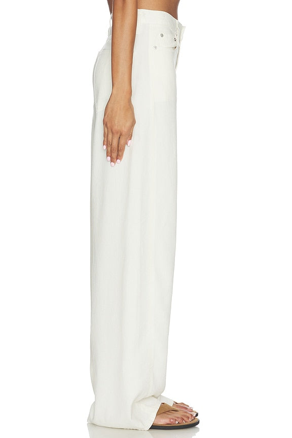Sydney High Rise Bowed Wide Jeans