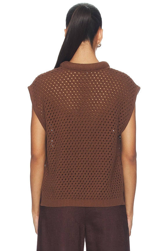 Beck Open Knit Cropped Sweater