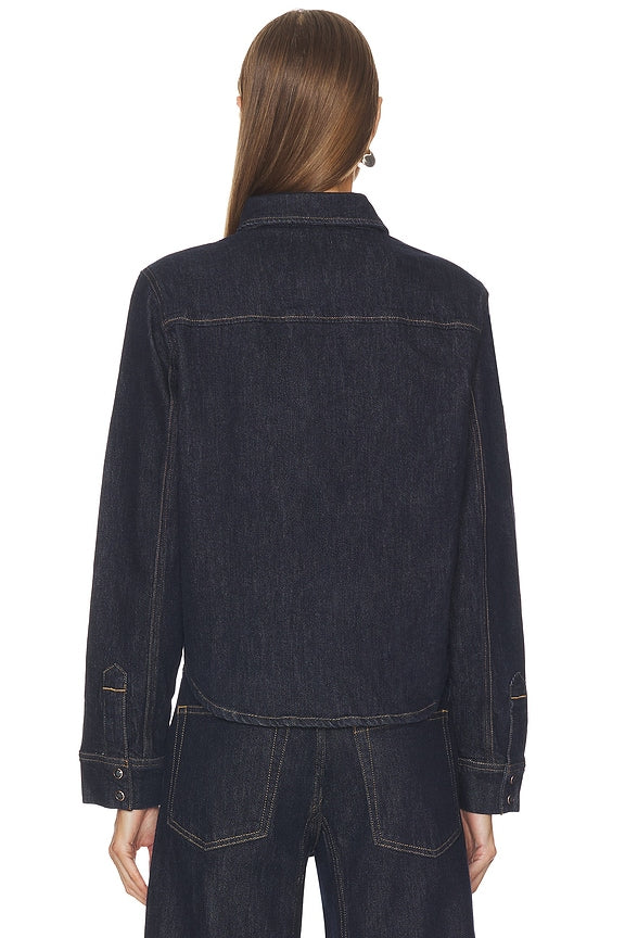 Thea Shrunken Denim Shacket