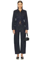 Thea Shrunken Denim Shacket