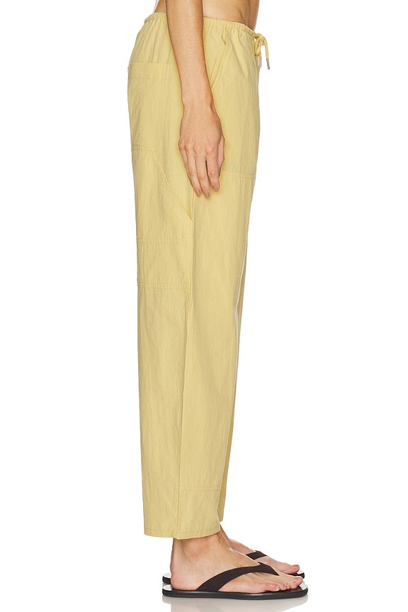 Theo Drawstring Poplin Pant