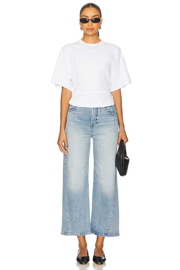 Veronica Drop Shoulder Cinched Tee