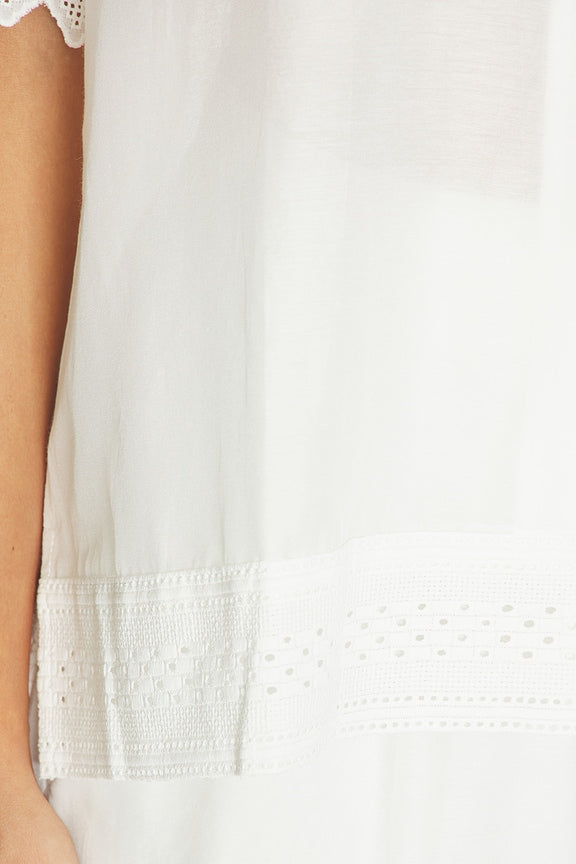 Maliah Silk Blend Camp Shirt