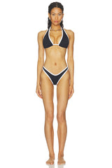 Lolo Contrast Halter Bikini Top