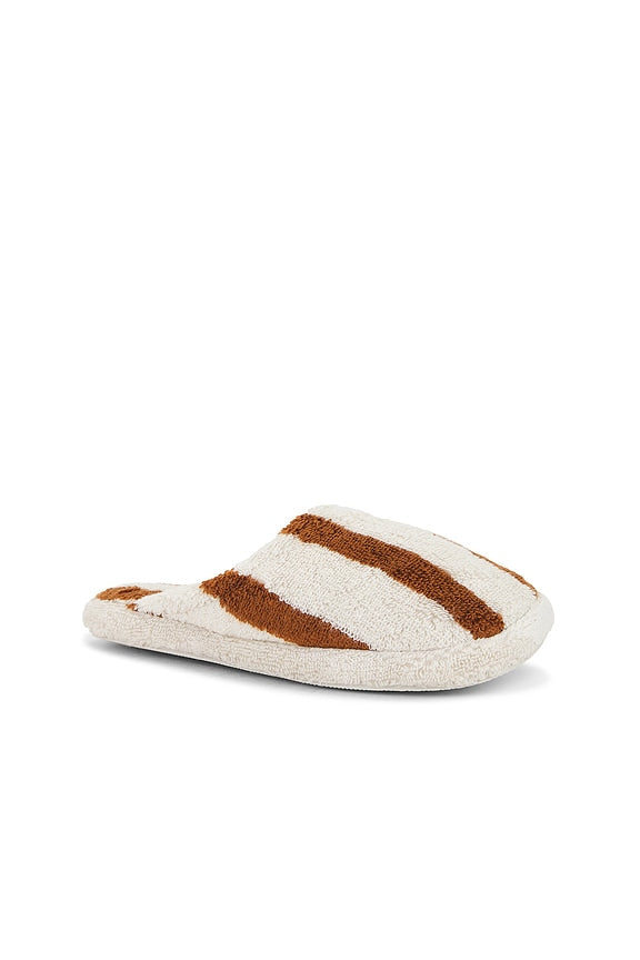 Terry Stripe Slippers