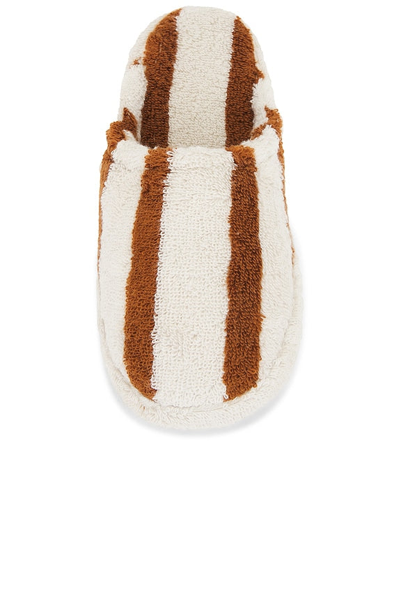 Terry Stripe Slippers